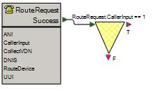 3. Right click on the output of the RouteRequest node. Hold down the Shift key and left click on the if node.