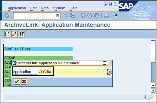 What to do next: 8.7.2, Creating an SAP ArchiveLink application for viewing documents 8.7.2 Creating an SAP ArchiveLink application for viewing documents You must create an SAP ArchiveLink application and configure it for use with Viewing Client.
