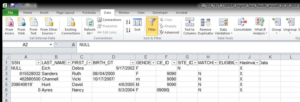 Select Column A. Right-click and select Format cells. Select Custom in the list. In the field that says General (Type:), insert 9 zeroes with NO hypens. Select Column D.