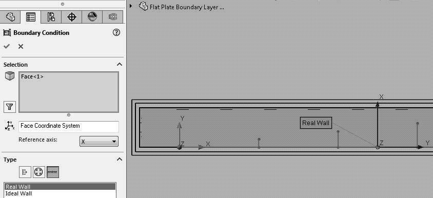 20. The last boundary condition will be in the form of a Real Wall. We will study the development of the boundary layer on this wall. Figure 2.