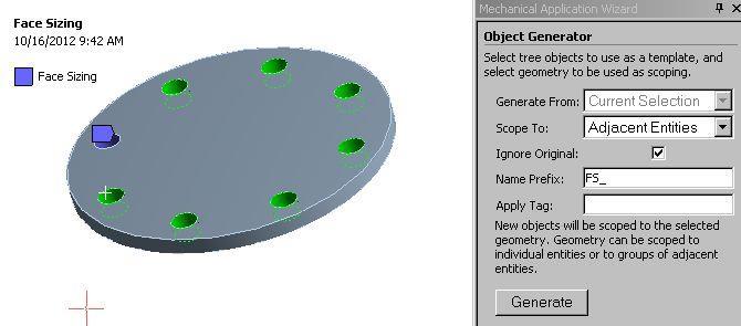 ... Object Generator We choose to graphically highlight the remaining hole faces and add a Name Prefix