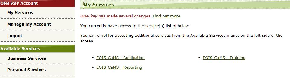 need in the EOIS system to set-up SP connect user access.