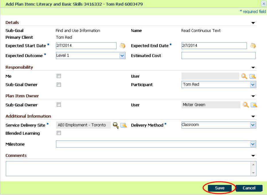 28. Complete fields as required. For Expected Outcome, use drop-down menu to select appropriate value.