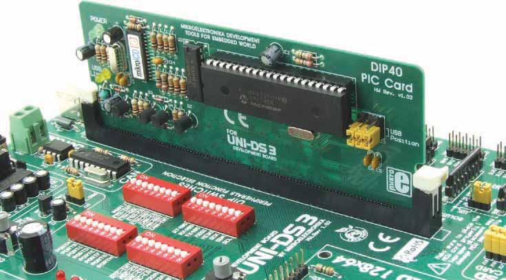 In addition to this microcontroller, there are also other microcontrollers in DIP40 package such as PIC16F877A, PIC18F4550 etc. that can be used here.