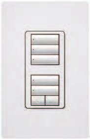 RadioRA 2 wall-mount designer keypads provide homeowners with a simple and elegant way to operate lights, shades / draperies, motorized screens, and many other devices.