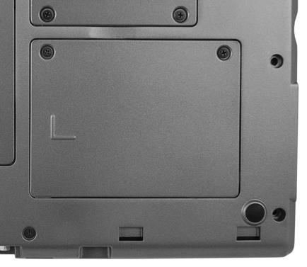 If you feel resistance when pushing down on the left side of the bracket, make sure the bracket is fully inserted into the two slots of the hard drive bay and the guide pin hole of the bracket and