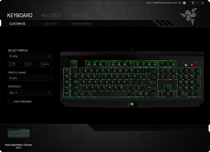 Return to Razer Synapse and a new Stats tab will be available.