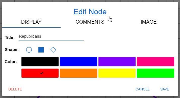 Collabrify Suite of Apps Intergalactic Mobile Learning Center Page 11 of 25 A. To EDIT a Node, simply click on any already created Node to open the Edit Node dialogue box. a. This dialogue box looks and functions just like the Add Node dialogue box detailed above.