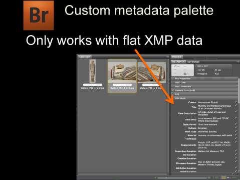 They found the metadata palette in Bridge faster and easier to use that the file info panel window.