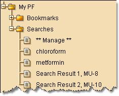 To display a document, click on the document title. Within the document, the search keywords are highlighted.