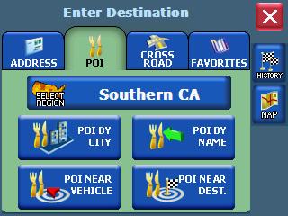 32 Odyssey Mobile User s Guide Setting a Destination Using a Point of Interest (POI) Use the Point of Interest (POI) feature to locate a restaurants, gas stations, hotels, banks, etc.