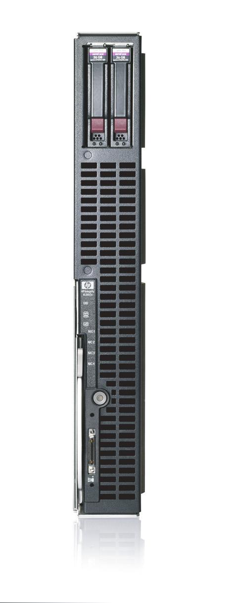 Figure -0 HP ProLiant BL860c Front View 5 The following list describes the callouts in Figure -0:. Hard drive bays. Status indicator. Power button. Server blade handle 5.