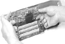 If you remove a card, ensure that you replace the blank plate to maintain the correct airflow for optimum cooling.