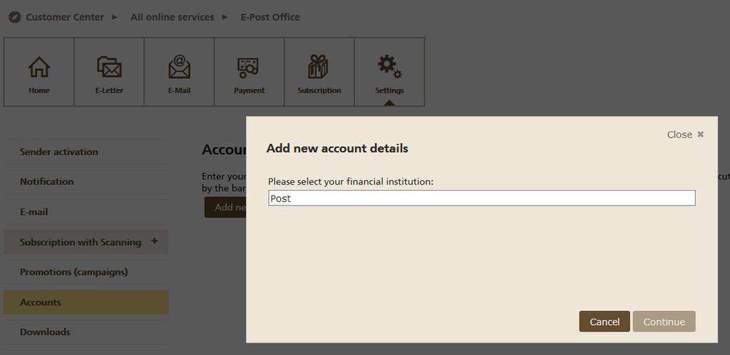 You can create a payment order and send it to the relevant financial institution by selecting one or more documents and then selecting the Pay button (see Figure 5).