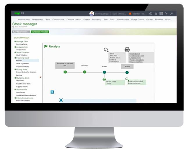 search for data and more. Sage X3 also provides broad yet simple personalization capabilities for all pages of the application, directly in the hands of end-users.