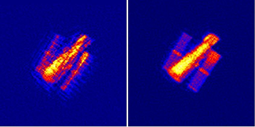 6m is shown in the center and the diffraction-limited image for the AEOS 3.6m on the right. Observations are at 0.90 microns. Figure 3 Shown are restorations in the presence of photon counting noise.