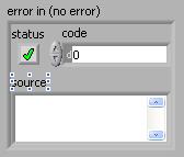 3 Error Handling in SubVIs When creating SubVIs you should always create an Error In and an Error Out.