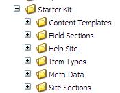 Create template folders to classify templates by Web site, function, or other criteria.