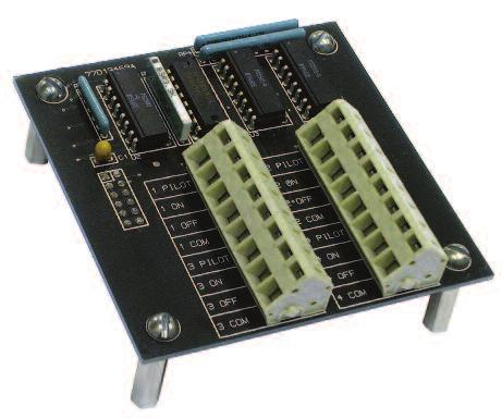 Apprentice II Input Board Provides hardwired inputs for control switch interface Mounts directly onto Apprentice II relay output boards Provides 4 inputs per board Each input has 3-wire control