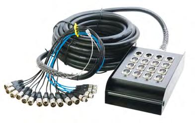 Audio / SNAKES & CABLE TIES 12 Channel Stage Snake SNK8450 /