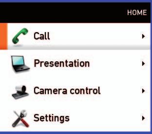 All you need to know to get started are a few basic navigation principles. Press the HOME key ( ) to show the Home menu.