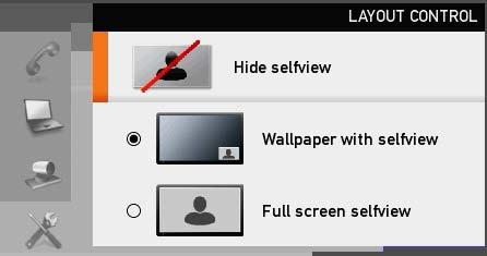 screen can be changed as shown to the right. To produce display options screen, press the LAYOUT ( ) key.