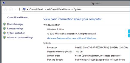 Check Your Windows System Specifications In Windows, open the Run dialog (Windows key + R), type control system (or right-click on the Windows start icon and select System if running Windows 10) and
