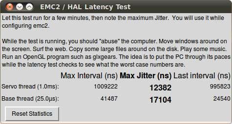 The Latency Test application at work The next step