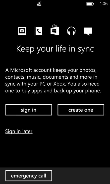 com, Xbox or Windows account, simply select sign in and use your existing account information, otherwise select create one.