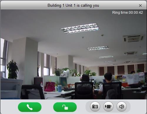 Figure 4-46 You can click to answer VTO call, and start a bidirectional talk.