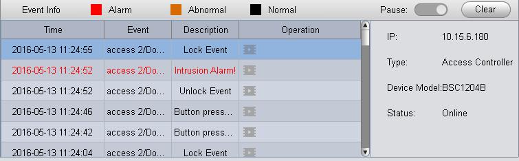 user can search for it in log. Clear event in current event info, not delete it from log.