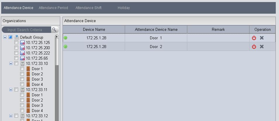 , extract log info of all devices or selected devices., view record. 4.5.6 Attendance In Attendance interface, click statistics., you can set attendance info to achieve user shift and 4.5.6.1 Attendance You can customize attendance rule, multiple period, holiday setup, attendance device to meet different scenes.