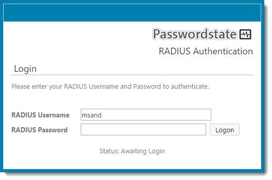 RADIUS server can be configured for different types of