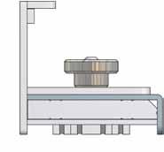 Combination of steel base and steel profile with 150 mm SAS-MF shuttering base