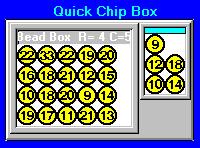 Quick Start 17 Quick Chip Box This creates a default Chip Box Chip Box A Chip Box is box that contains numbered chips (like poker chips) whose numbers are made up from a described distribution.
