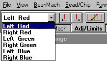 The Bean Machine allows you to set different limits. The different limits are defined as follows Left/Right RED These are the Auto Adjustment Limits.