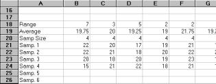 Row number of a cell to be copied across the spreadsheet. Defines the maximum number of samples that can be used. (This number is also used to define the amount of data to be copied).