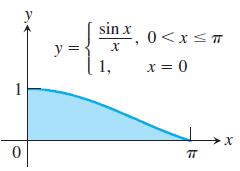8 Calculus BC Problems 7..docx sin x, x 48. Let f x x. 1, x B. Find the volume of the solid generated by revolving the shaded region about the y -axis.