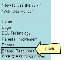Click on Shared Resources. 2.
