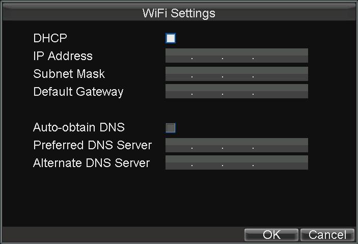 35 4.2 Configuring WiFi Purpose: Set the parameters for WiFi before using it. 1. Enter the WiFi Settings interface, as shown in Figure 4.3. Menu>Basic Settings>WiFi Figure 4.