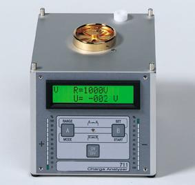 Field Meter Operation Figure 2. SCS 711 Charge Analyzer Field Meter Operation. Kilovolts/Meter Measurement Ranges: Manual/Auto; 1.25 kv/m, 5.