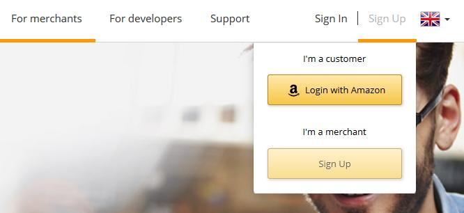 Go through the questionnaire to find out if you qualify for using Amazon Payments, then click Sign up now At the moment you cannot add your Login and Pay with Amazon account to an existing Amazon