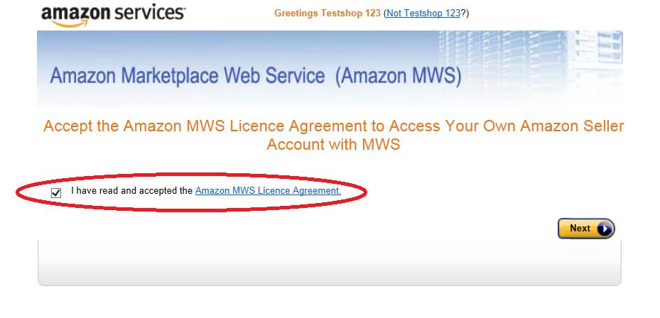 The AWS Access Key and the Secret Key among with the