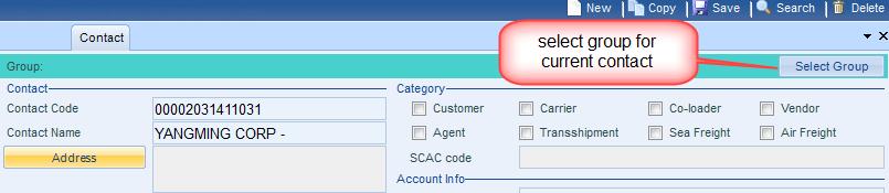 SMS Live Operation Manual If user wants to add one partner to one or more group, click button select group on contact form, then select groups accordingly. Remember to save data.