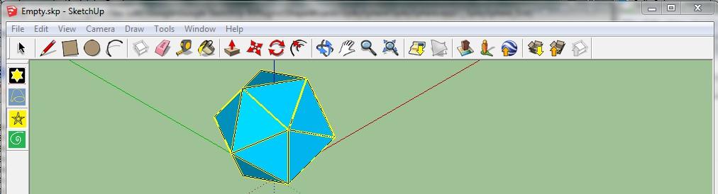 2. A copy of the Sphere object will be created and highlighted with yellow outline.