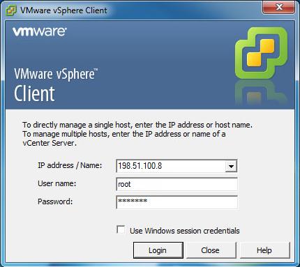 You can now manage the vsphere host with the vsphere Client. Deploying the SMU OS Deploy and map the pre-configured SMU OS template. Note: If you are using SMU software version 12.5.4038.
