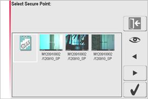 3D Disto, Software Applications 123 4. If Secure Points are available, folder opens. Choose a Secure Point by pressing / or by tapping on the screen. Press to enlarge.