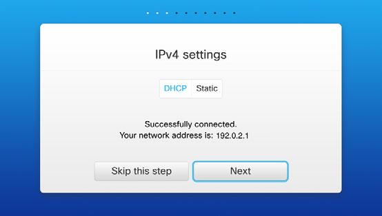 Cisco TelePresence Video Systems Contents Introduction User interfaces Contacts Setup assistant IP settings (When not set by a provisioning system) The IP parameters can be assigned automatically by