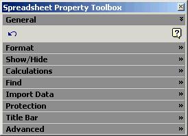 This lesson will show you how to display the toolbox, along with a table that displays expanded menus in a toolbox. Property Toolbox button 1.