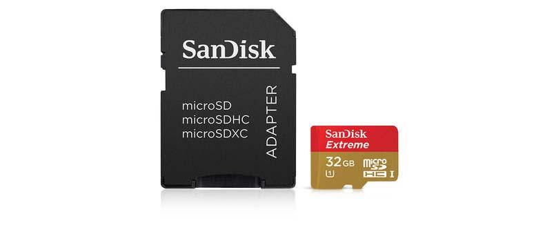 SanDisk 32GB microsdhc Extreme Class 10 UHS-1Memory Card notes below are for what s included in kit; If borrowing an extra card, BOTH PIECES SHOULD BE IN one separate barcoded container Use this to